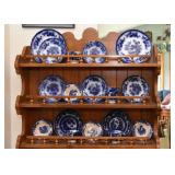 Flow Blue Plates & Cups