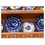 Flow Blue Plates & Cups