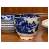 Flow Blue Plates & Cups