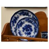 Flow Blue Plates & Cups