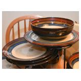 Pfaltzgraff Hand Crafted Everday Galaxy Red Dinnerware / Dishes (Service for 8)