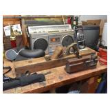 Planers, Vintage Boombox with Cassette Player
