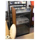 Vintage Stereo Cabinet, Stereo Components, Turntable