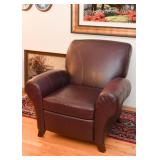Brown Leather Club Chair