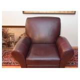 Brown Leather Club Chair