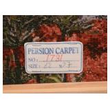 Framed Persian Tabriz Carpet Artwork / Wall Hanging