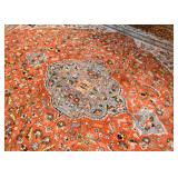 Persian Tabas Carpet / Rug with Animals (approx. 11