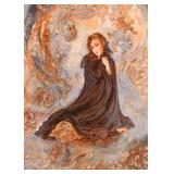 Framed Persian Tabriz Carpet Artwork / Wall Hanging