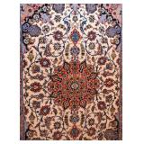 Persian Iranian Isfahan Carpet / Rug (approx. 5