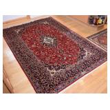 Persian Iranian Kashan Carpet / Rug, Signed (approx. 7