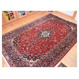 Persian Iranian Kashan Carpet / Rug, Signed (approx. 7