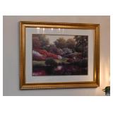 Beautiful Framed Artwork (Garden Scene)