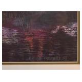 Beautiful Framed Artwork (Garden Scene)