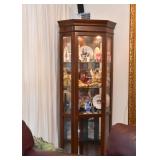 Lighted Corner Display Cabinet / Etegere