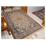 Persian Nain Carpet / Rug (approx. 4