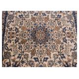 Persian Nain Carpet / Rug (approx. 4