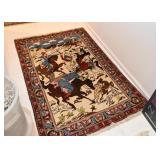 Persian Ishfahan Pictorial Carpet (approx. 5 x 3.2)