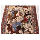 Persian Ishfahan Pictorial Carpet / Rug (approx. 5