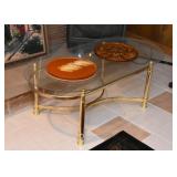 Brass & Glass Coffee / Cocktail Table