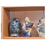 Blue & White Porcelain / Pottery, Asian Figurines, Etc.