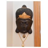 Asian / Buddhist Wooden Face Wall Hanging