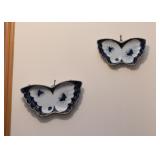 Blue & White Pottery Butterfly Plates