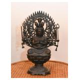 Metal Maha Cundi Mother Guan Yin Buddha Statue