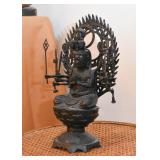 Metal Maha Cundi Mother Guan Yin Buddha Statue