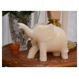 Stone Carved Elephant Figurine