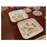 Pair of Spode "Stafford Flowers" Casseroles / Baking Dishes