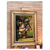 Framed Persian Tabriz Carpet Artwork / Wall Hanging