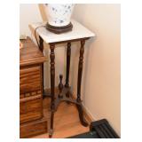 Plant Stand / Pedestal with Marble Top