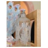Etched Glass Bottle