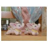Pink Elephant Salt & Pepper Shakers