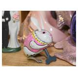 Tin Litho Wind Up Toy - Easter Bunny