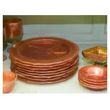 Vintage Carnival Glass (Blue & Orange)