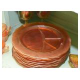 Vintage Carnival Glass (Blue & Orange)