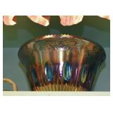 Vintage Carnival Glass (Blue & Orange)