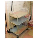 Painted Metal Kitchen Cart (Pastels)
