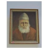 Framed Artwork / Painting - Portrait, Signed