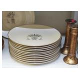 Franciscan China Set (Made in California), Gold Tone Candlesticks