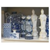 Home Decor, Asian Statues / Figurines, Blue & White Pottery