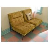 Pair of MCM Chairs, Metal Base