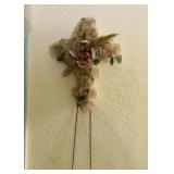 Vintage Cemetery Cross Decoration