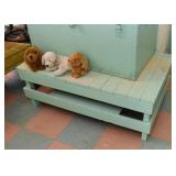 Primitive Painted Wooden Coffee Table or Platform