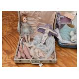 Vintage Luggage / Suitcases Filled with Vintage Goodies & Art Pieces, Art & Craft Supplies and Found