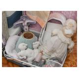 Vintage Luggage / Suitcases Filled with Vintage Goodies & Art Pieces, Art & Craft Supplies and Found