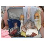 Vintage Luggage / Suitcases Filled with Vintage Goodies & Art Pieces, Art & Craft Supplies and Found