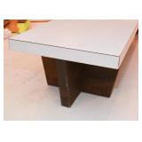 Vintage Laminate Cocktail Table with Glass Inset