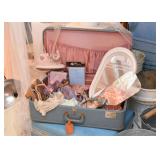 Vintage Suitcases, Clothing & Shoes, Art Supplies, Fabrics, Home Decor, Found Objects, Etc.